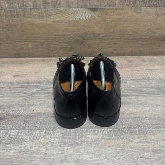 Florsheim Black Leather Tasseled Kiltie Wingtip Loafers Men's Size 12 - Picture 3 of 6